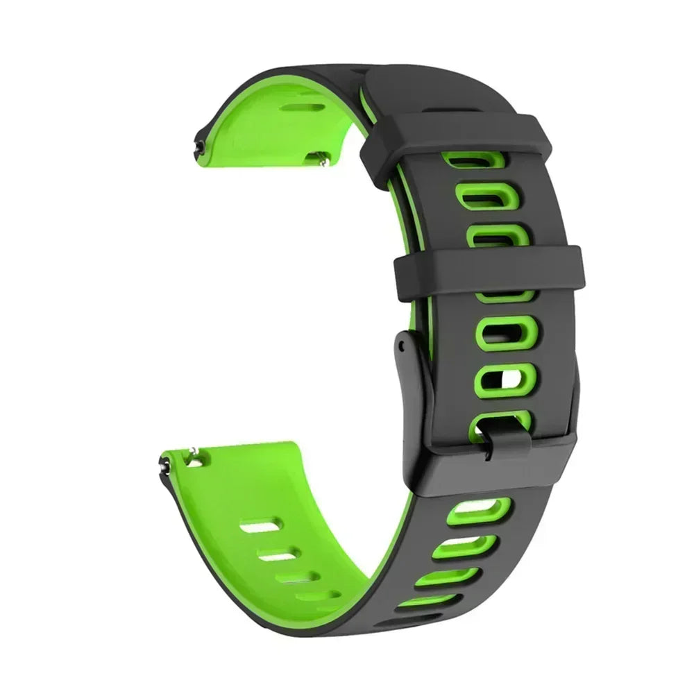 Flexibles Silikon-Sportarmband 20/22 mm – Komfort - Halt für Garmin - Co.