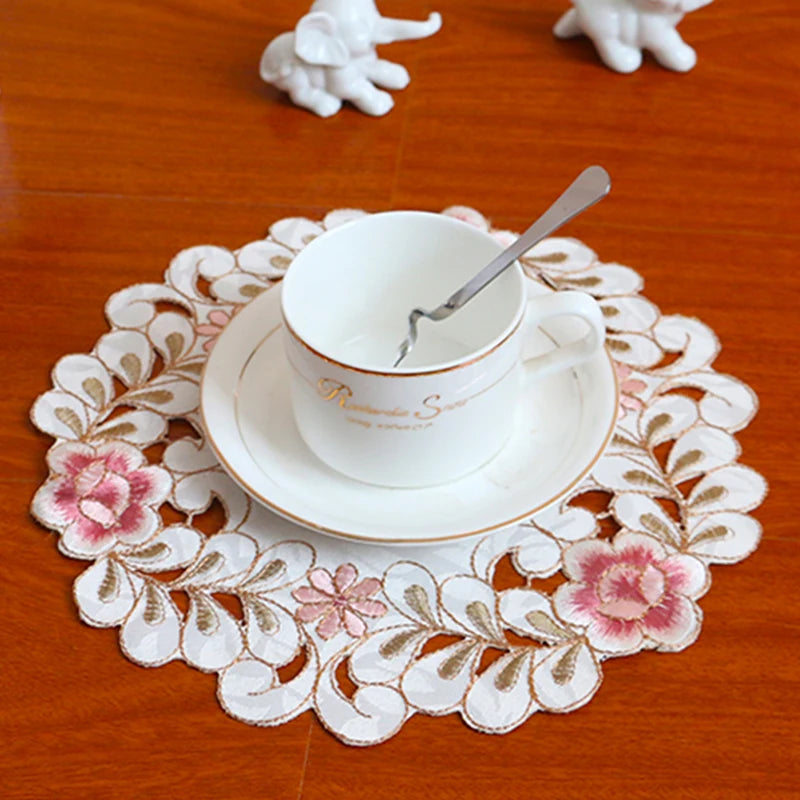 Retro Rose Blume Tischset/Untersetzer - Elegantes Esstisch & Küchen Dekor