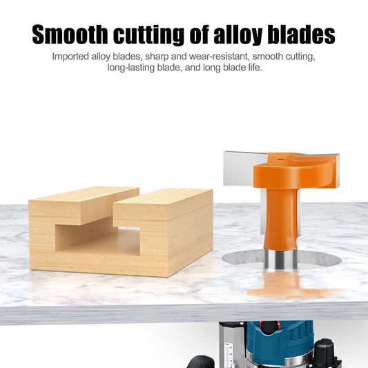 8mm Schaft Gerade Kante T-Router Bit für präzises Schlitzen