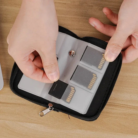 Speicherkarten Tasche mit 22 Fächern für sichere Aufbewahrung