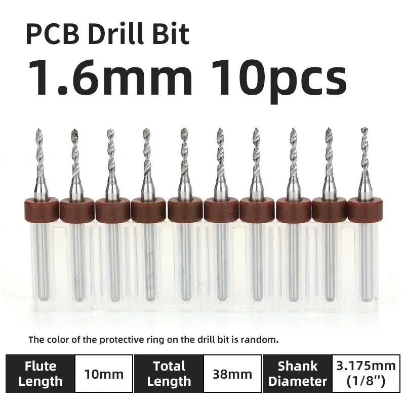 Präzisions Mikrobohrer Set Wolframkarbid für PCB Holz CNC 0.1-3.175mm
