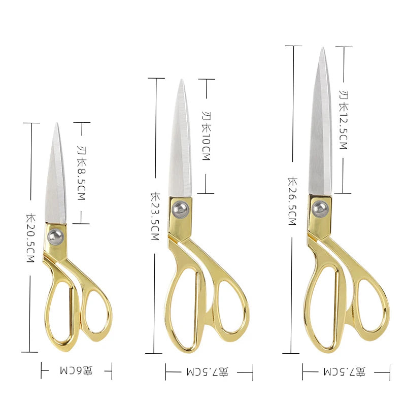 Edelstahl Schneiderschere 20-27cm ergonomisch für Stoff und Textilien