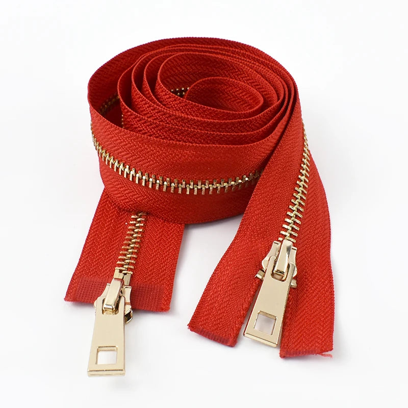 Metall Reißverschluss 80-120cm Automatische Sperre Doppel-Schieber-Yabubest - Home & More