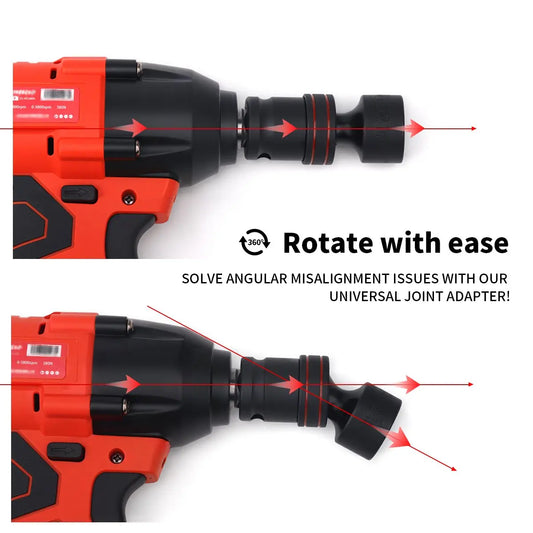 Universal Gelenk Adapter 1/2 Zoll Antrieb 10-24 mm Drehbarer Kurzsteckschlüssel