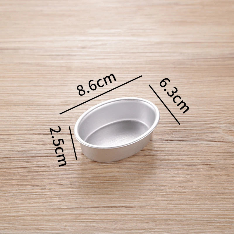 Ovaler Backform aus eloxiertem Aluminium – Antihaft - Wiederverwendbar