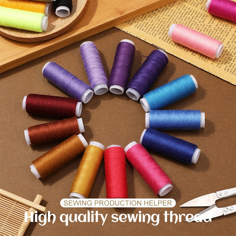 6 Farben Garn-Nähgarn-Rollenmaschine, Handstickerei, langlebig 400 Yard