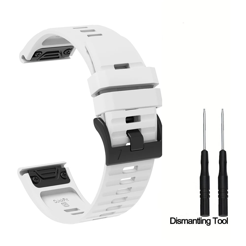 Silikon-Uhrenarmband 22-26 mm für vielseitige Smartwatch Modelle