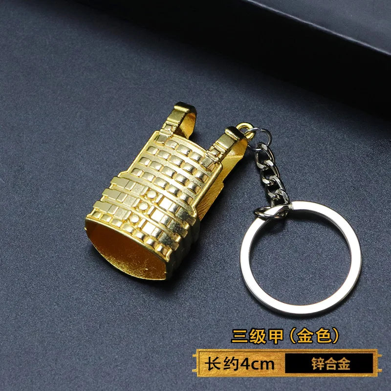 Spielzeugpistole Schlüsselanhänger aus Metall als Geschenk für Männer Jungen