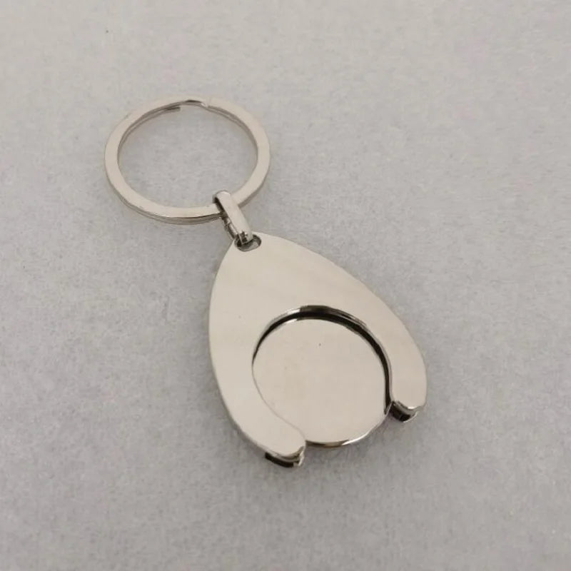 23mm Metall Einkaufswagen Münzhalter Schlüsselanhänger Karren Token