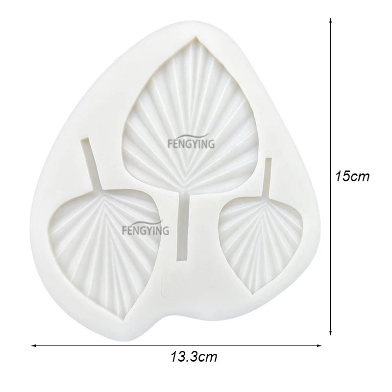 Palmblatt Silikonform für Fondant und Cupcake Dekoration