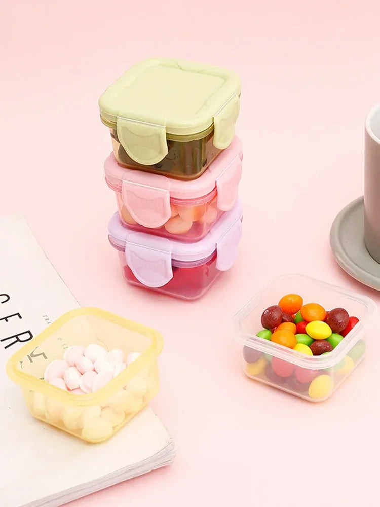 Luftdichte Mini-Aufbewahrungsbox 60ml aus BPA-freiem Kunststoff – vielseitig & mikrowellengeeignet