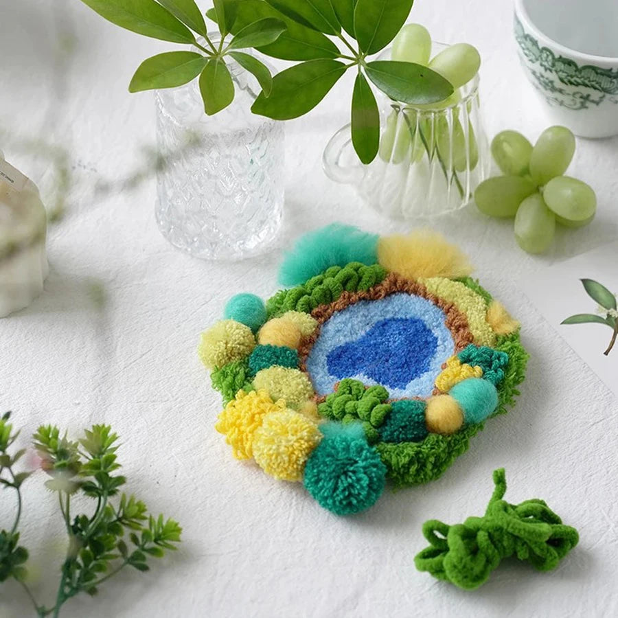 Moos Stickerei Punch Nadel Kit für DIY Wolle Filz Handwerk Set