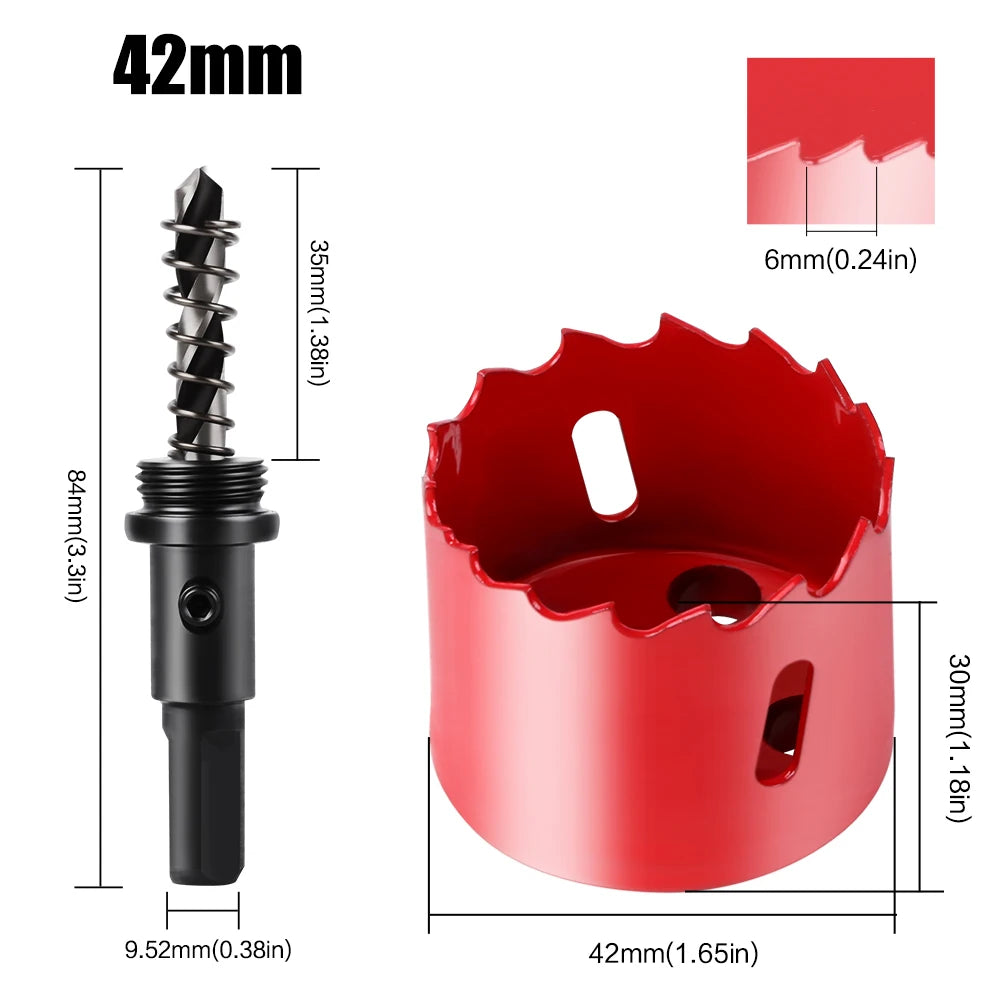 Vielseitige 15-200mm Lochsäge HSS M42 Bimetall für Metall Holz Kunststoff DIY