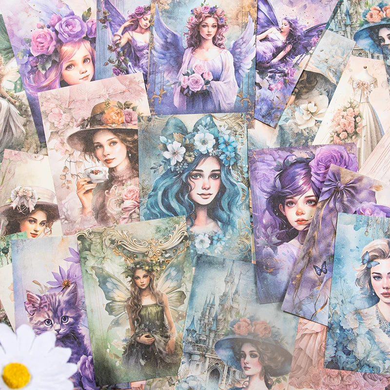 30-teiliges Scrapbooking Papier-Set mit 6 Designs für kreative DIY-Projekte