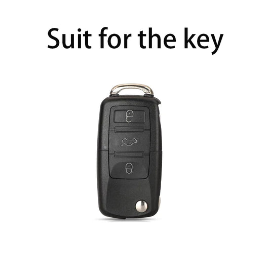 TPU 3-Tasten Klappschlüsseletui für verschiedene VW Modelle Rosa