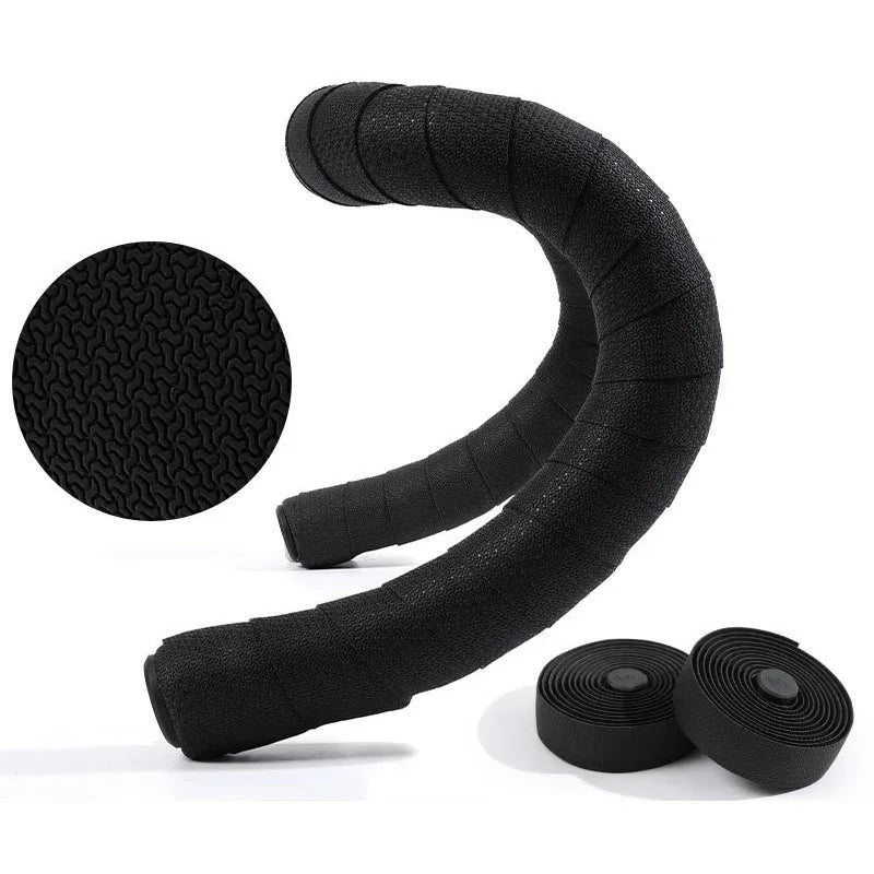 Stoßdämpfendes Rennrad-Lenkerband PU - EVA, ergonomisch, atmungsaktiv, nachtdunkelgrün
