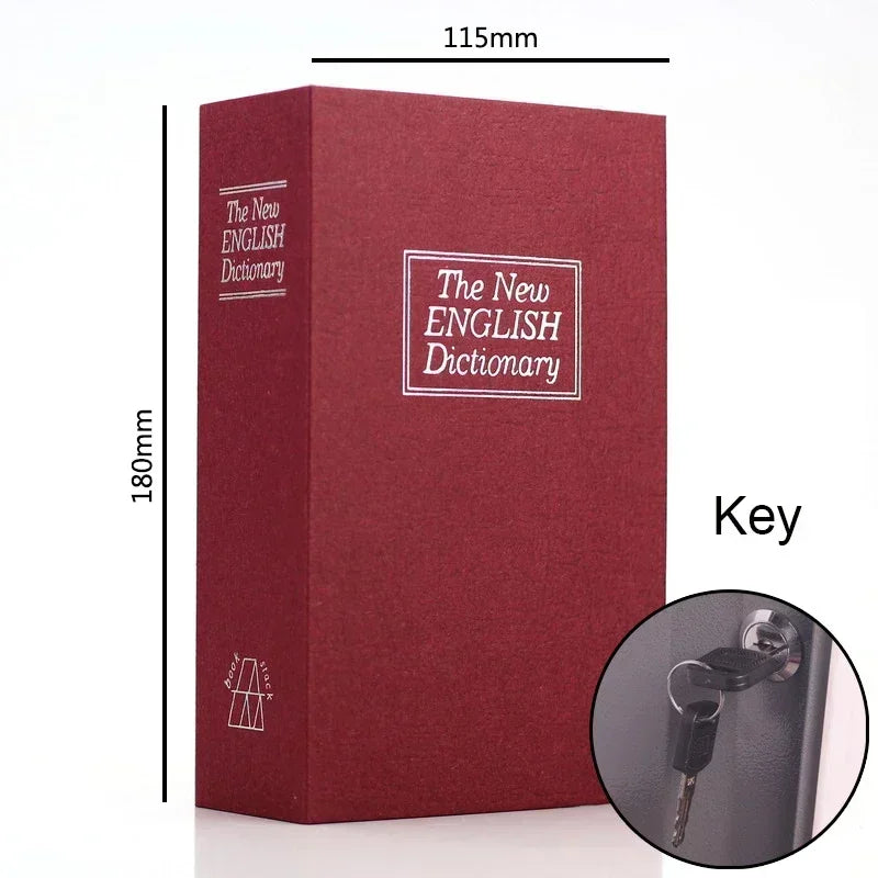Mini Buch Safe Versteckte Geld Box mit Schloss für Schmuck und Schlüssel