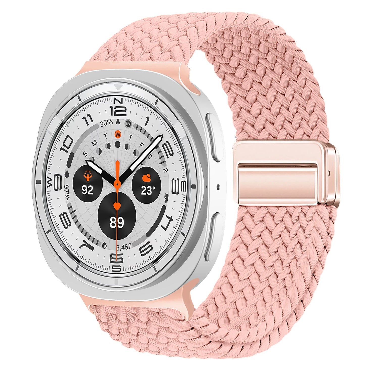 Magnetisches Nylon Uhrenarmband kompatibel für Galaxy Watch 40/44/47 mm