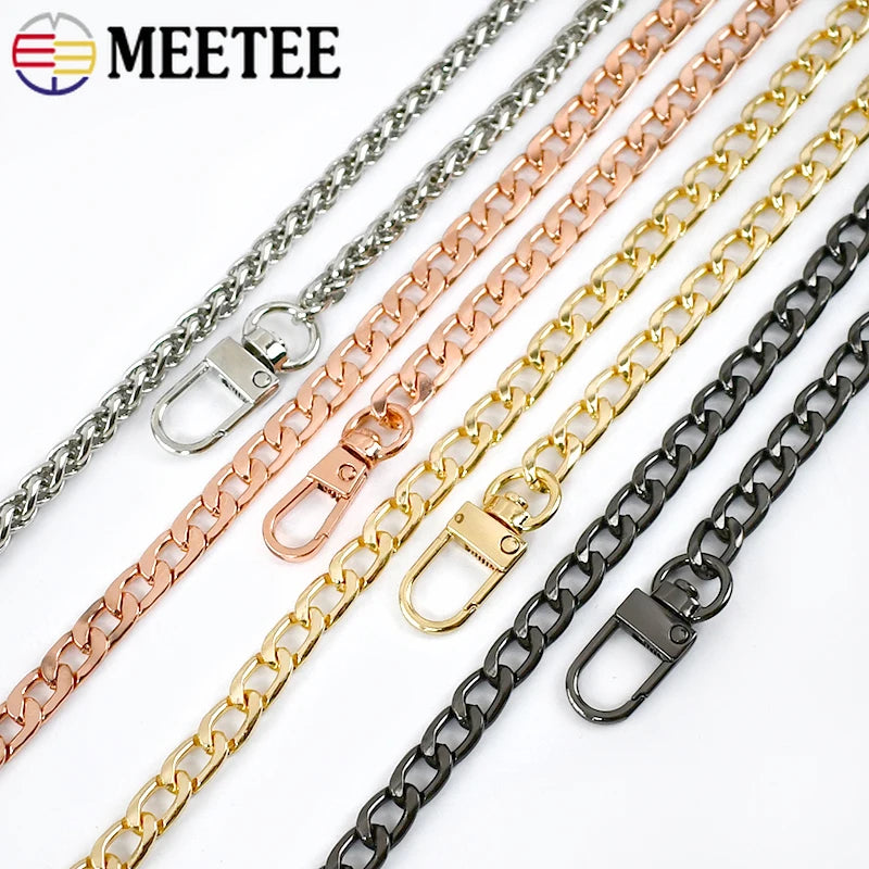 Metall Ketten Schulterriemen 100 120 cm Ersatz für Geldbörse Tasche
