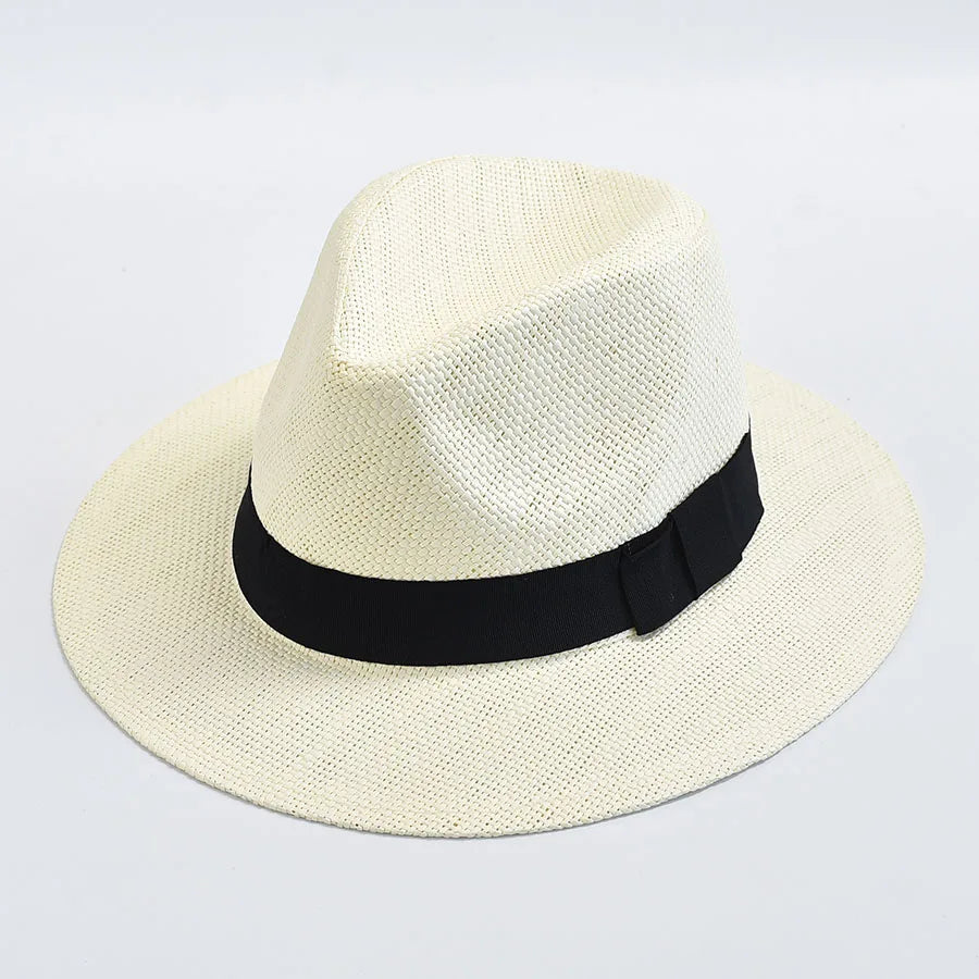 Leicht - Stylisch: Unisex Panama Strohhut mit UV-Schutz für Sommer - Strand