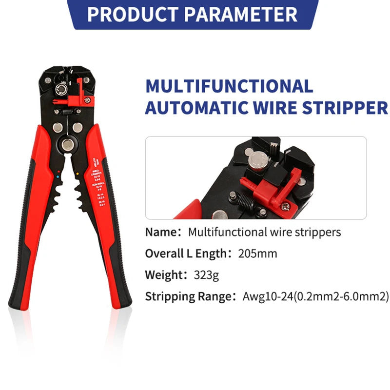 Multifunktions Abisolier Zange - Crimper | Automatischer Kabelschneider Werkzeug