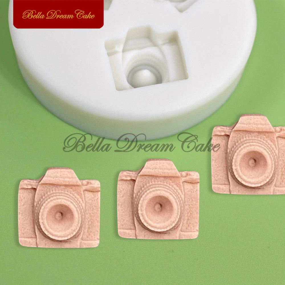 3D Mini Kamera Silikon Form – Flexibel - Lebensmittelecht für Backen - Basteln