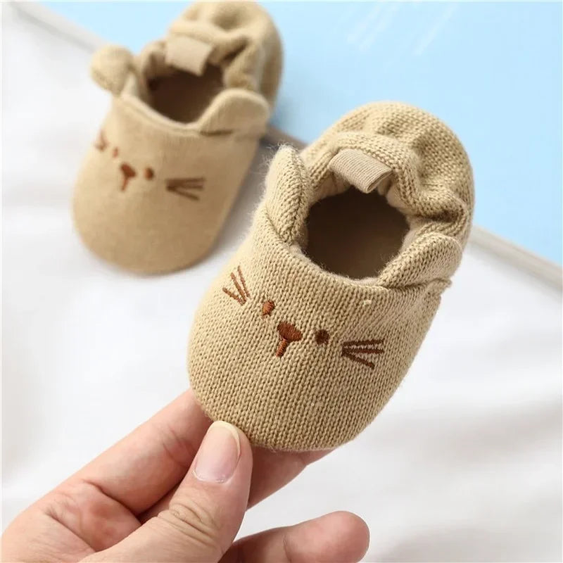 Weiche Baby-Lauflernschuhe mit rutschfester Sohle für 0-18 Monate