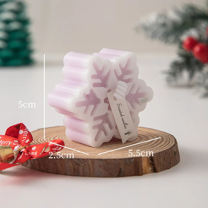 Weihnachts Schneeflocke Aromatherapie Kerze mit romantischer Atmosphäre