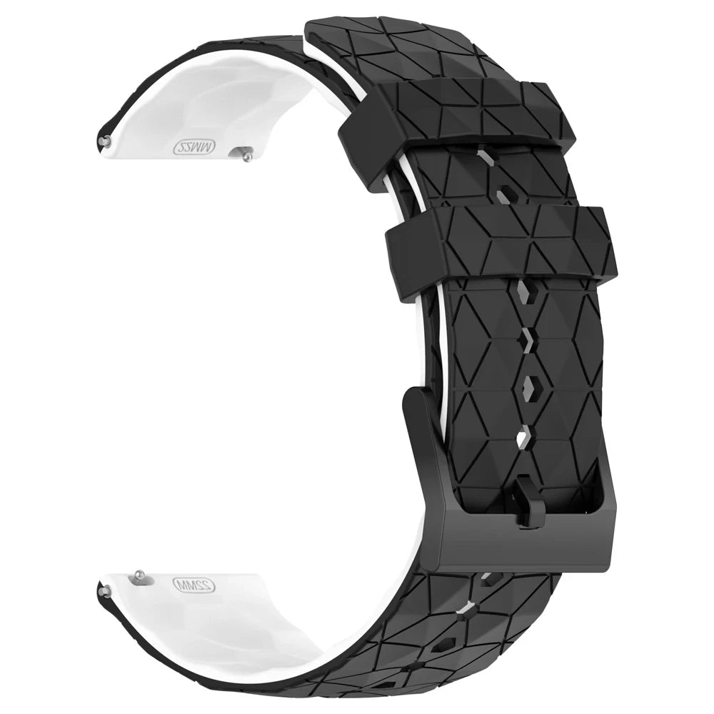 Sportliches Silikonarmband 20/22 mm mit Fußballmuster – perfekt für Xiaomi - Huami