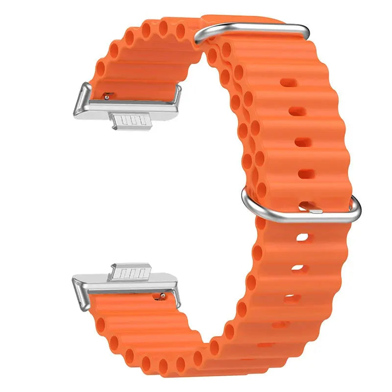 Flexibles Silikon-Sportarmband Ocean 20cm – Komfort - Style für Watch Fit 3 4 Pro
