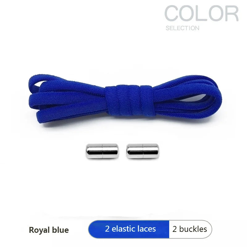 4er Set elastische 100cm Schnürsenkel ohne Binden mit Metallverschluss