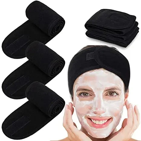 Verstellbares Frottee-Kopfband für Damen, ideal für Spa und Make-up