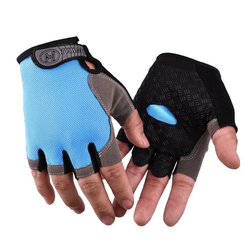 Unisex Halbfinger Fahrradhandschuhe atmungsaktiv rutschfest MTB Sommer