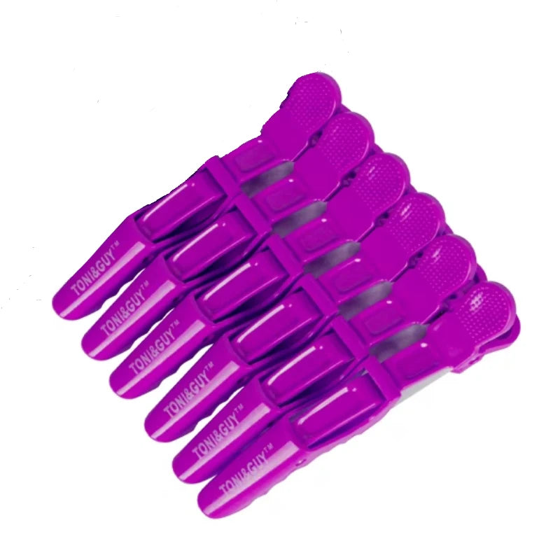 Set mit 6 Kunststoff Haarclips für präzises Styling und sicheren Halt