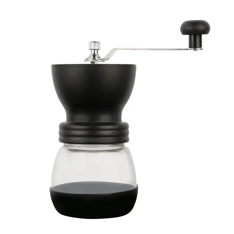 Tragbare manuelle Kaffeemühle mit verstellbarer Keramikmahlfunktion