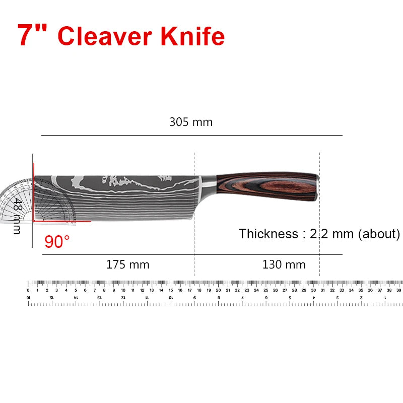Damaskus Küchenmesser mit scharfer Edelstahlklinge und ergonomischem Griff für präzises Schneiden