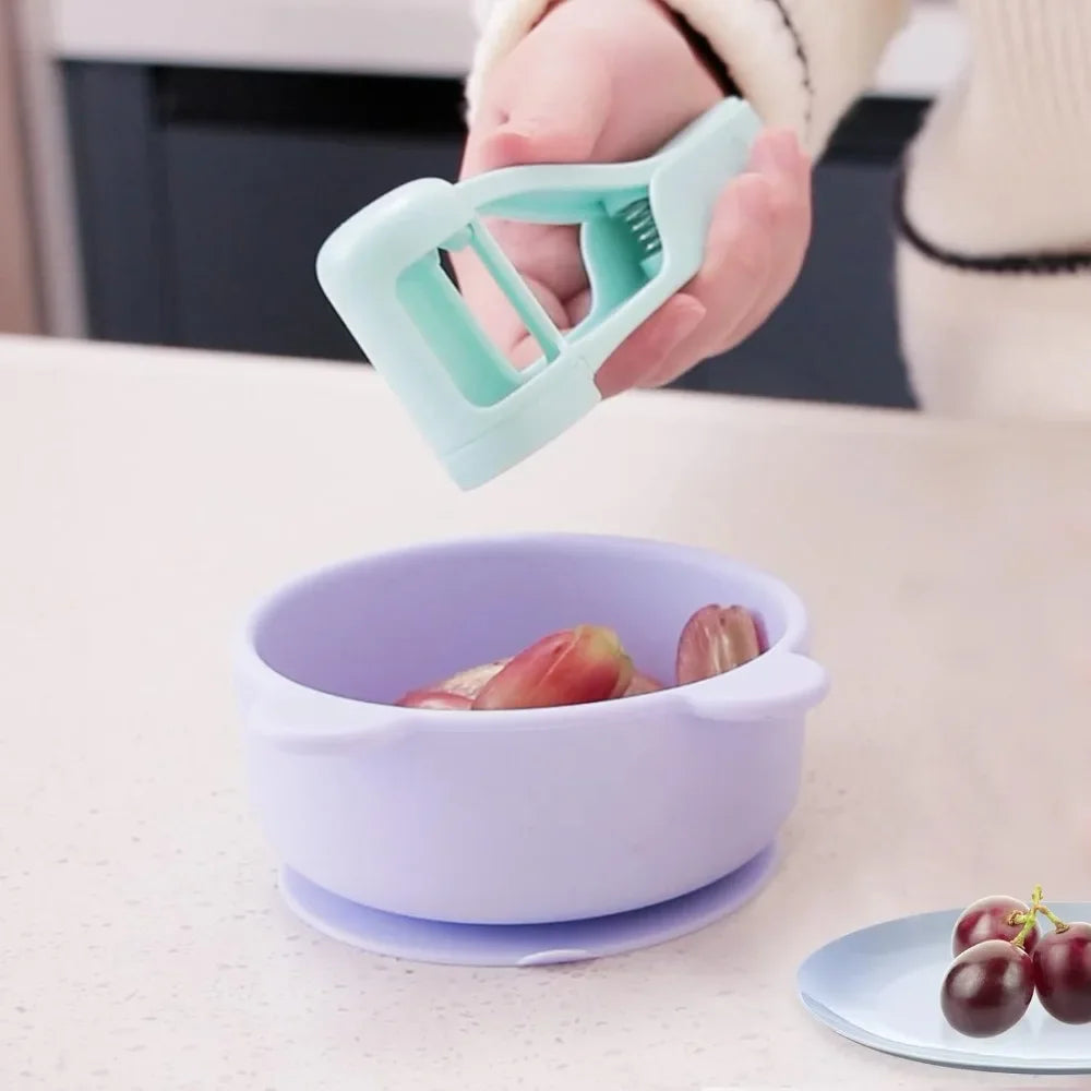 Robuster Edelstahl Traubenschneider für sicheres Obstzubereiten
