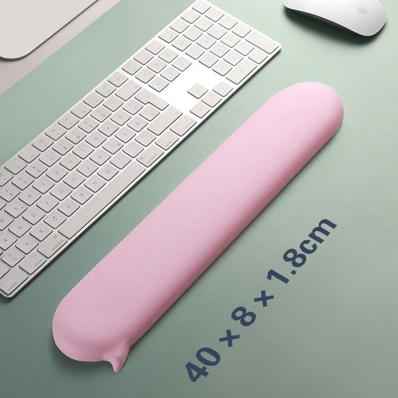Ergonomische Silikon Handauflage für Maus - Tastatur – Büro - Zuhause