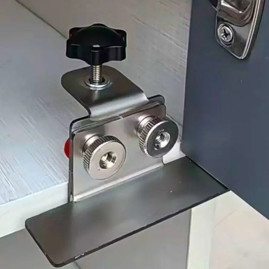 Edelstahl Montage-Jig für Schranktüren – Präzise Holzbearbeitung JIG