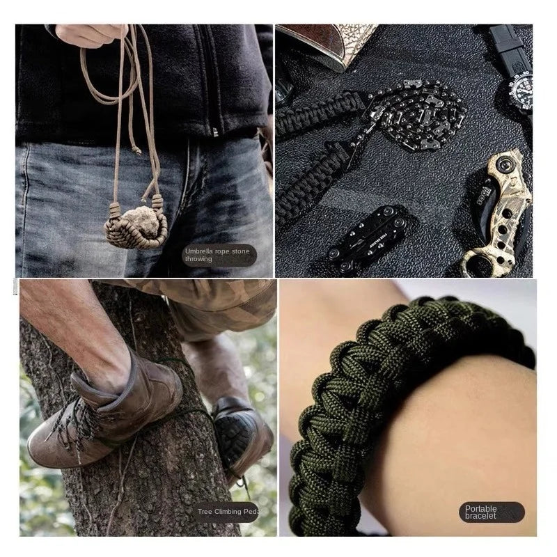 Geflochtenes Fallschirm-Armband mit Verstellbarer Schnalle für Outdoor