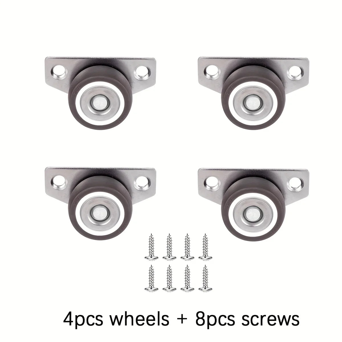 Seitliche Möbelrollen 2er Set – 1,25 Zoll Kleine Räder für Schubladen - DIY