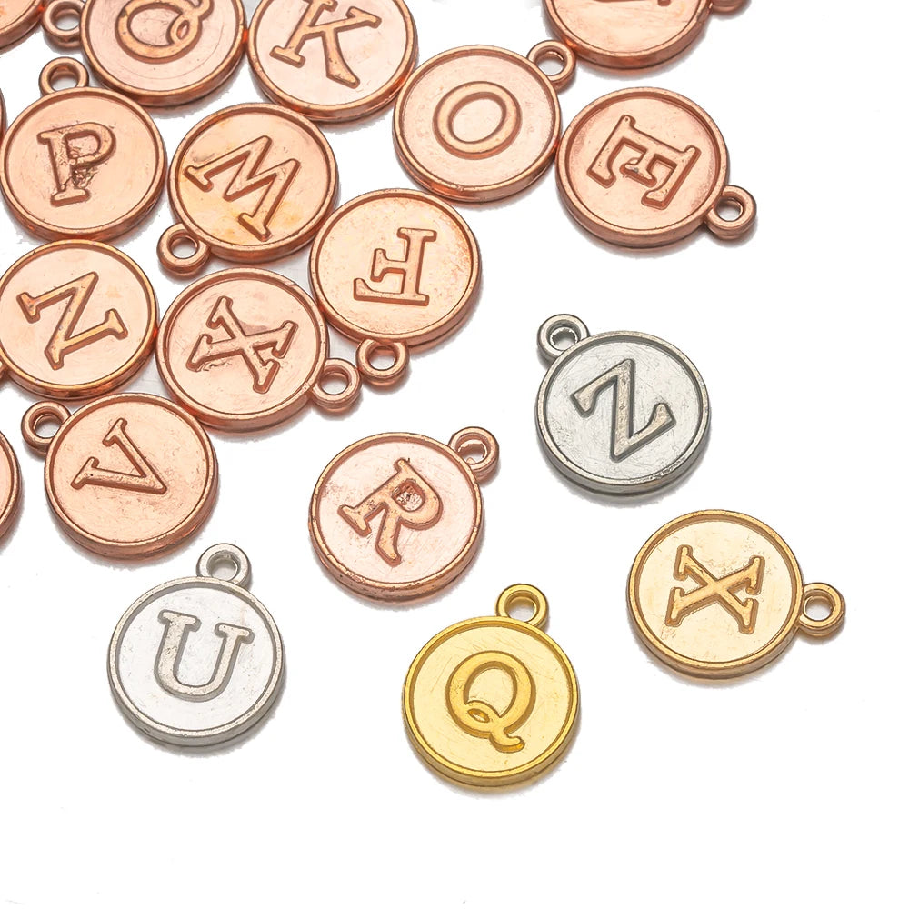 26-teiliges Alphabet Buchstaben Charms Set für DIY Schmuckherstellung