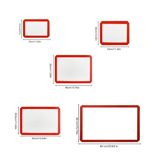 Silikon-Backmatte antihaftbeschichtet, hitzebeständig 30x40cm-Yabubest - Home & More