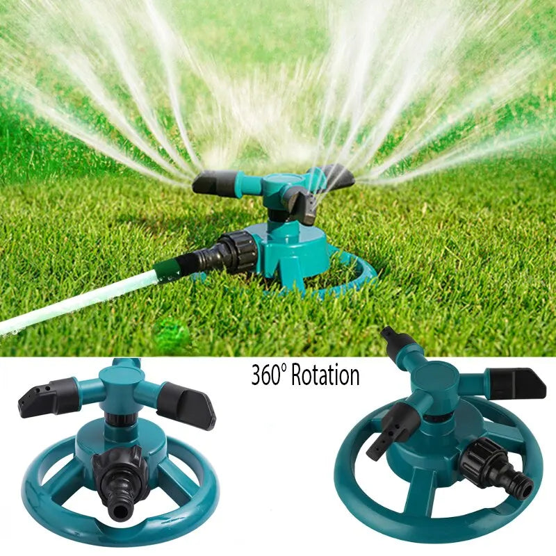 Effiziente 360° Sprinklerdüse Grün – Automatisch Rotierendes Gartenspray
