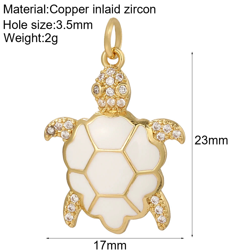 Kreative Anhänger mit Meeresmotiven aus Kupfer und Emaille