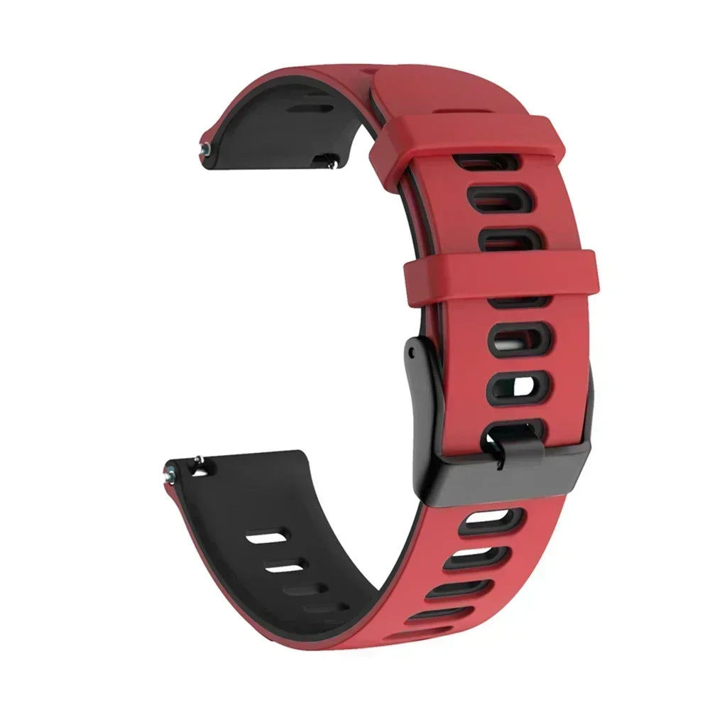 Flexibles Silikon-Sportarmband 20/22 mm – Komfort - Halt für Garmin - Co.