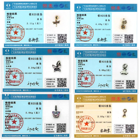 Funkelnder Schmetterlings-Charm aus 925 Sterlingsilber mit Zirkon – Elegant - Leicht