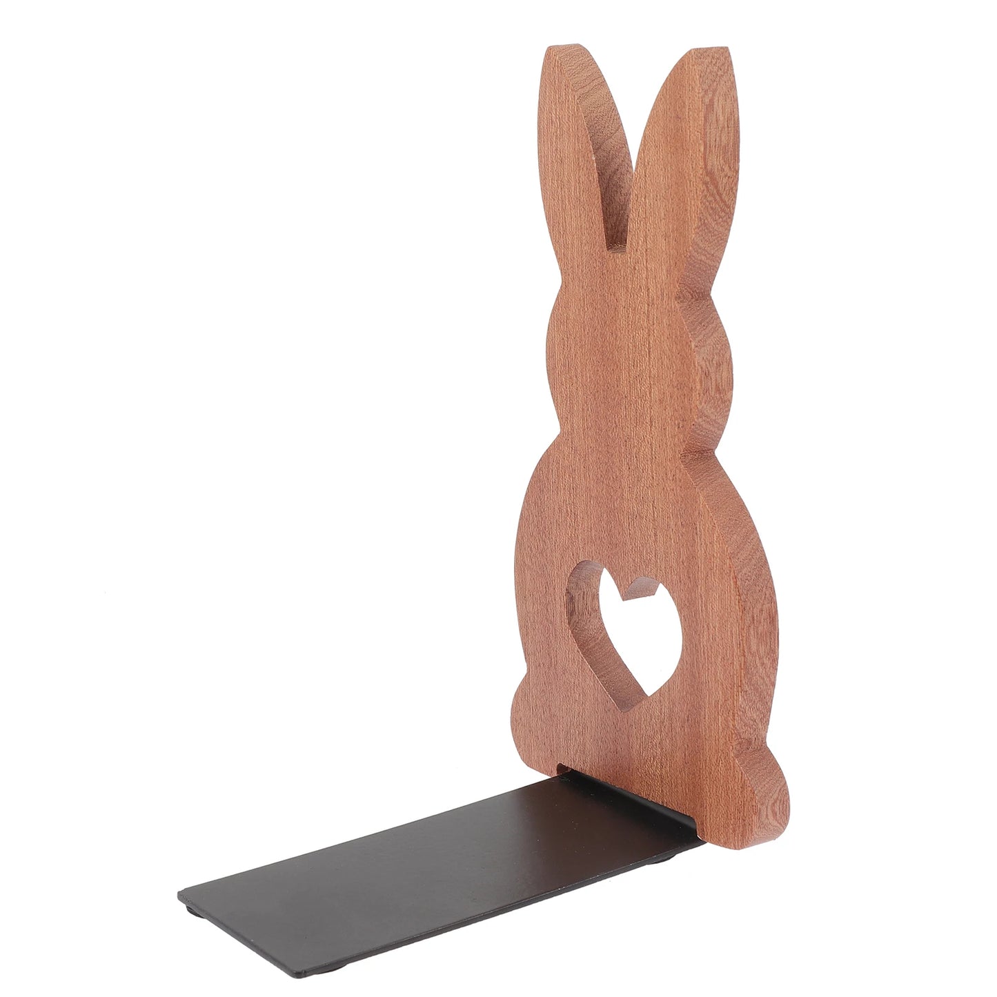 Holz Buchstütze mit Cartoon-Kaninchen, dekorativer Organizer für Büro