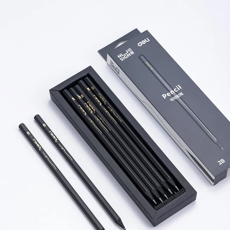 Schwarzes Holz Graphit Bleistift Set HB 2B Mine 10 Stk Büro Schreiben Malen