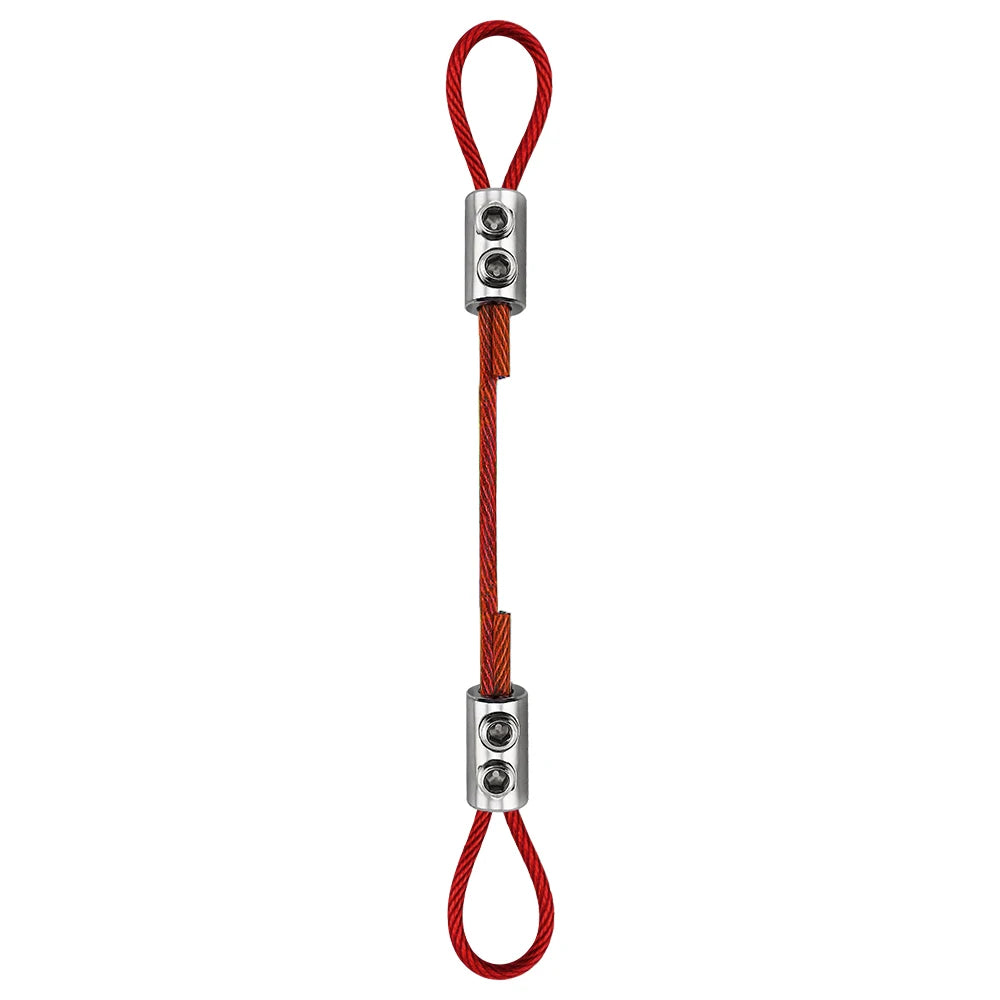 Verstellbares Drahtseil-Kabelbefestigungsset 2mm-3mm PVC Edelstahl